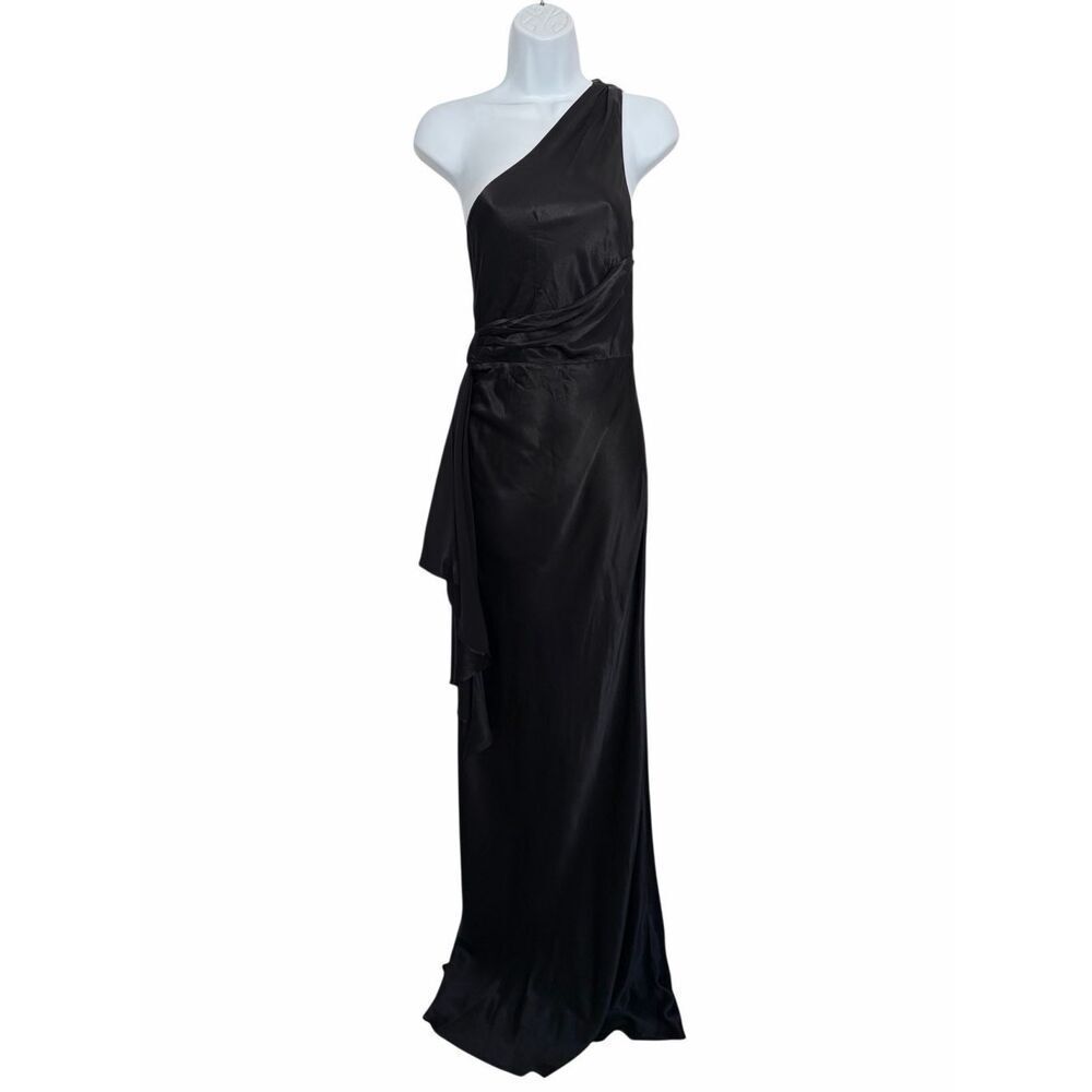 Meshki Calliope One Shoulder Maxi Dress in Black Size XS - Picture 4 of 12